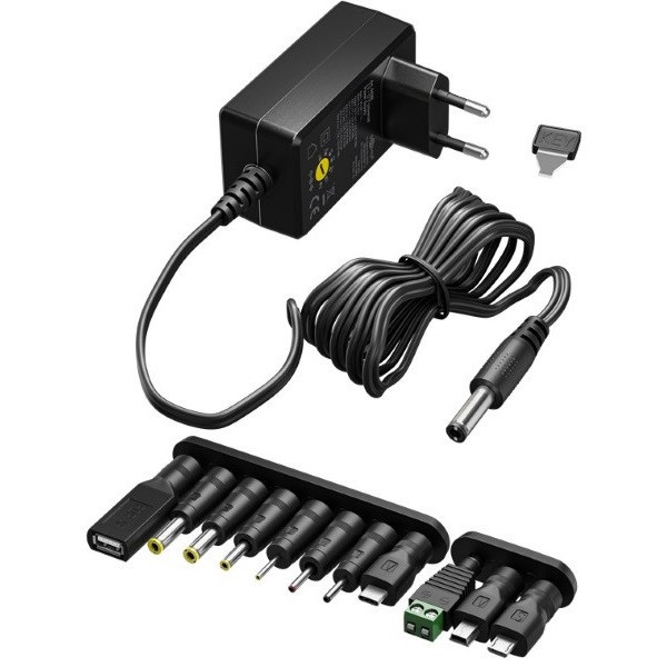 Universele adapter | Goobay | Max. 7.2W (600 mA, 1.8 meter) Goobay